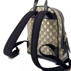 Gucci Beige and Brown Bee Pattern Backpack Gucci | Bags | Gucci Beige And Brown Bee Pattern Backpack  main image 4